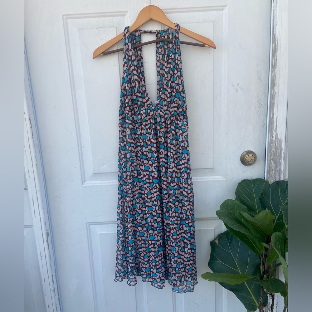 DVF fashion dress leopard